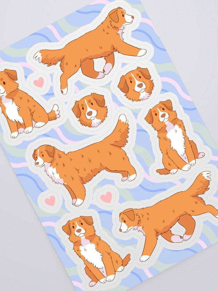 Nova Scotia Duck Tolling Retriever - Dog Illustration Sticker Sheet product image (2)