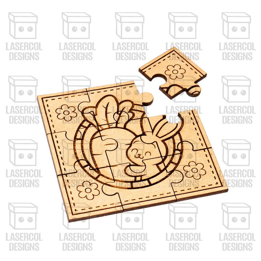 Easter Bunny Puzzles - Laser Cut Files product image (6)