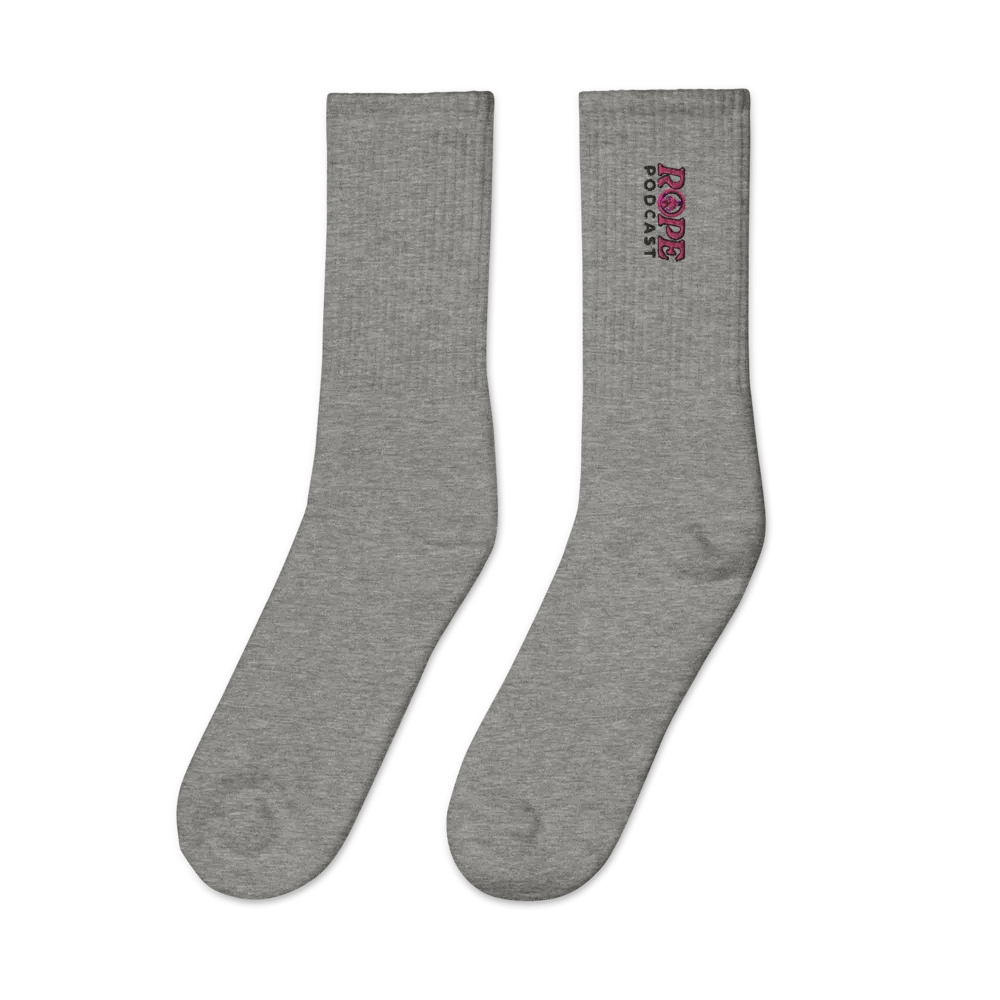 Rope Podcast Logo Embroidered Socks product image (2)