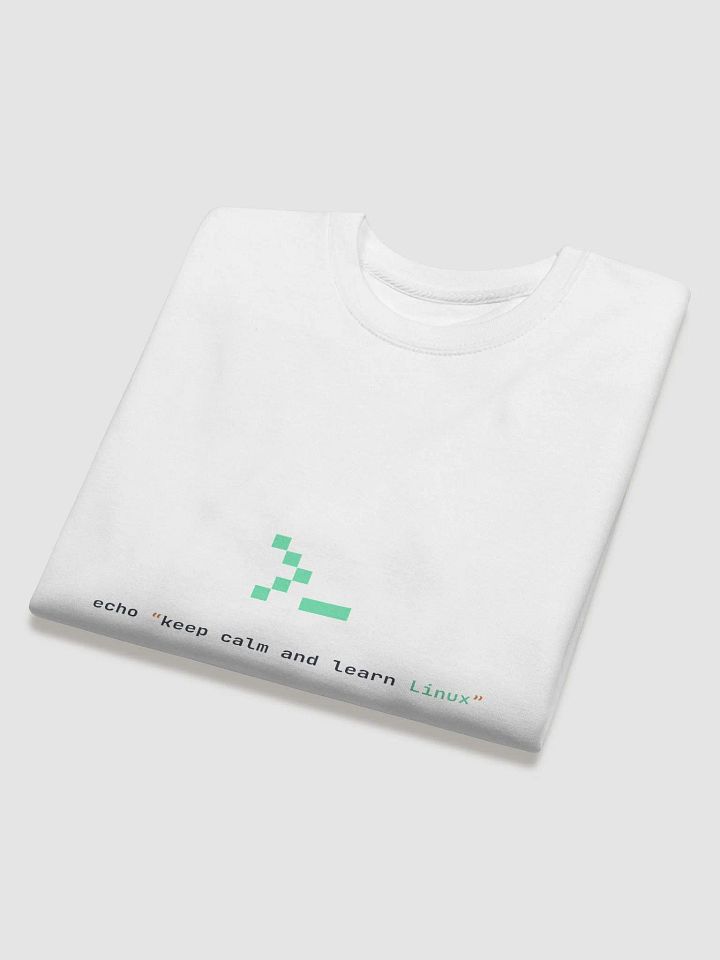 Keep Calm and Learn Linux Sweatshirt (White) product image (2)