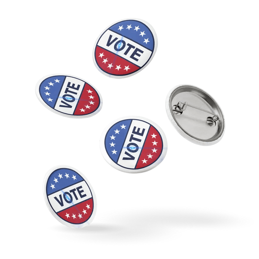 Patriotic Vote Pin Buttons Set product image (14)