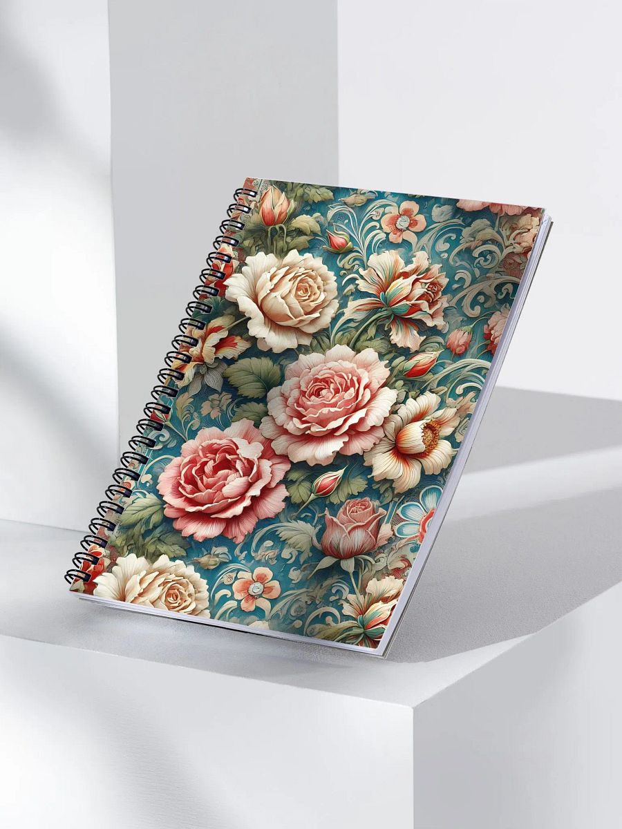 Royal Floral Spiral Notebook product image (3)