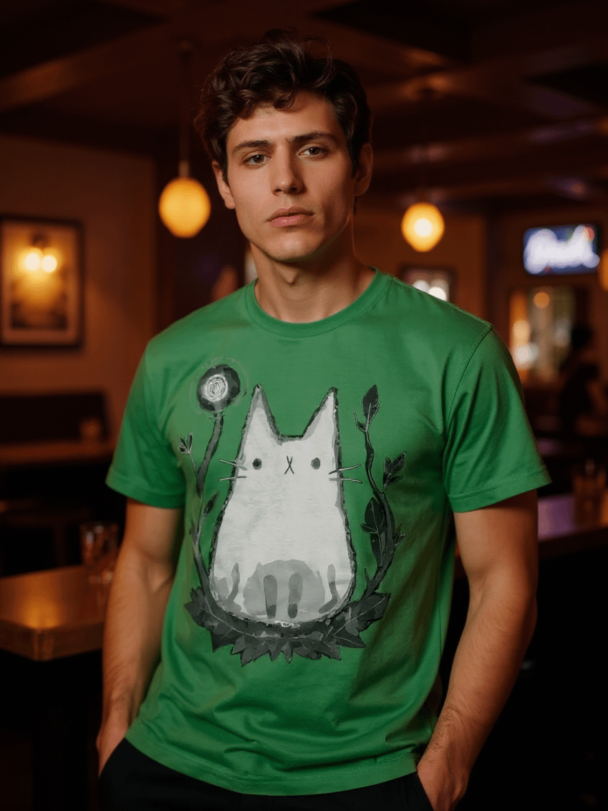 Whimsical Cat Branches T-Shirt product image (1)