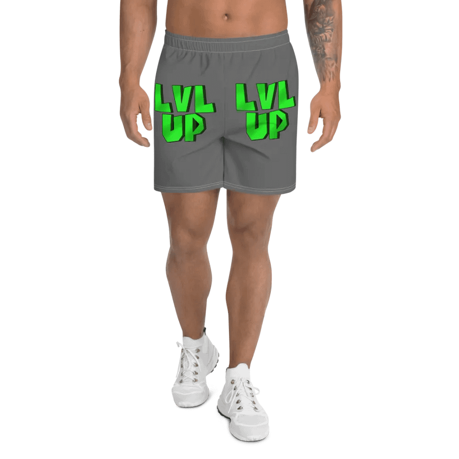 LVL UP Mens Grey Workout Shorts product image (1)