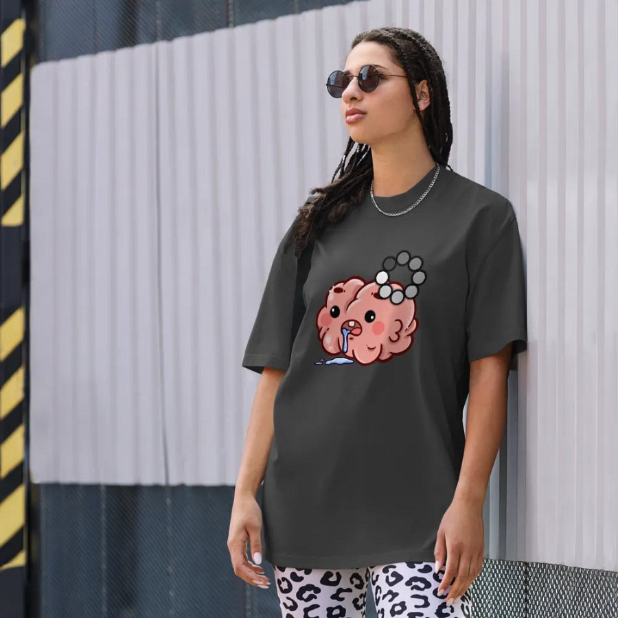 Brain rot Black Tee product image (8)