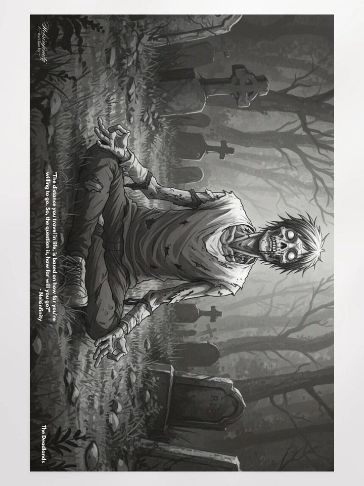 The Deadlands: Meditating Zombie - Matte Poster product image (1)