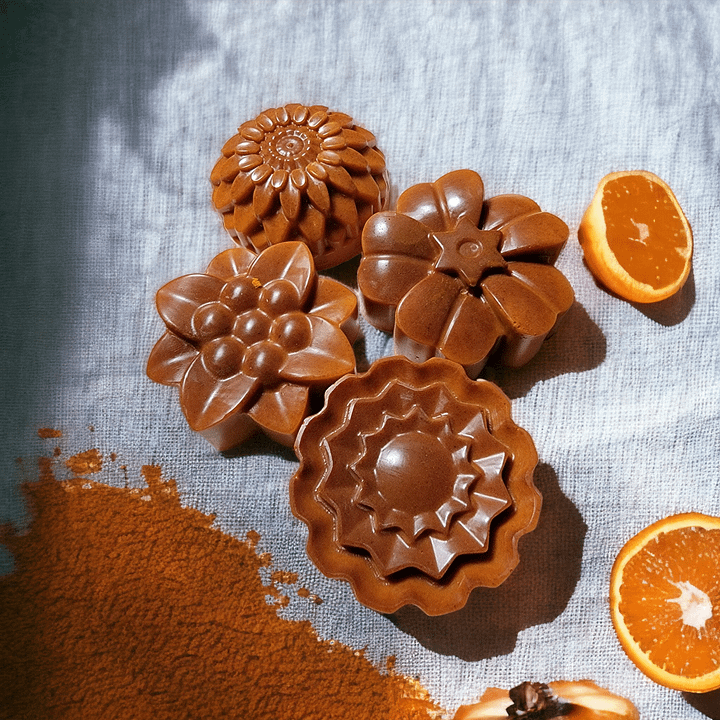 Orange Turmeric Flower Soap (3oz) product image (1)