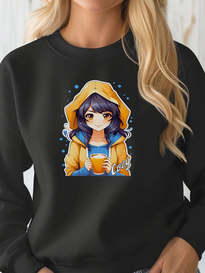 Cozy Kawaii Anime Girl v2- Lane Seven Premium Crewneck Sweatshirt product image (1)