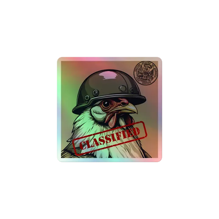 Classified Clucker Holographic Sticker Sheet product image (1)