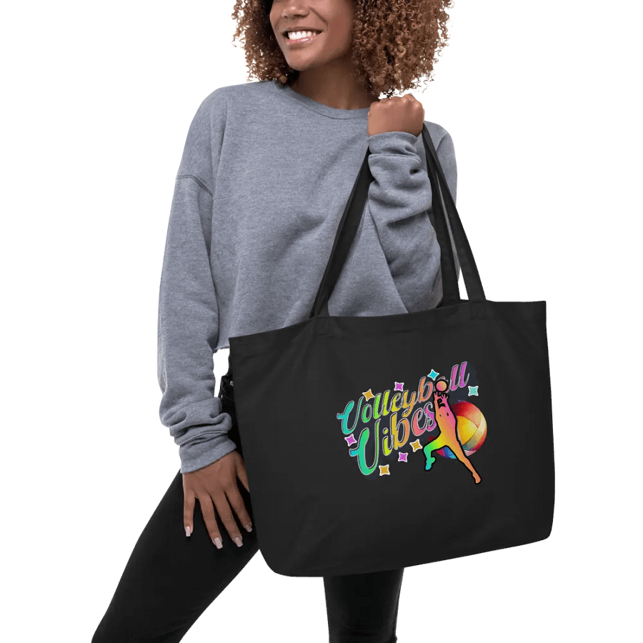 Volleyball Vibes Male Vibrant Tote product image (3)