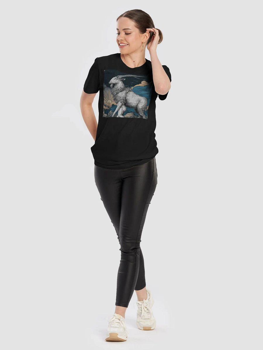 Exclusive Capricorn Zodiac T-Shirt - Premium Unisex Design with Celestial Goat and Starry Sky product image (1)