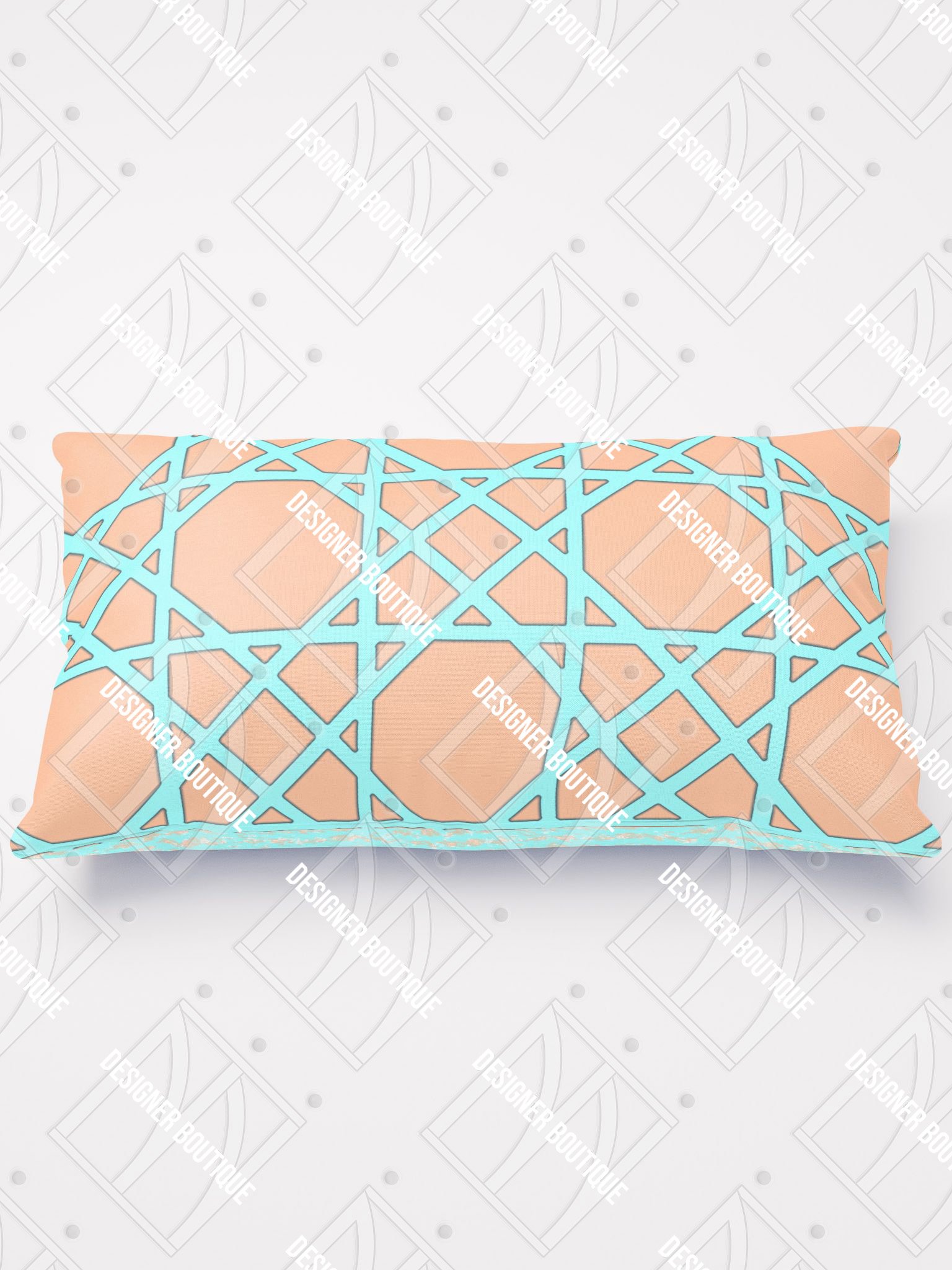 Tropical Mint Trellis Pillow product image (1)