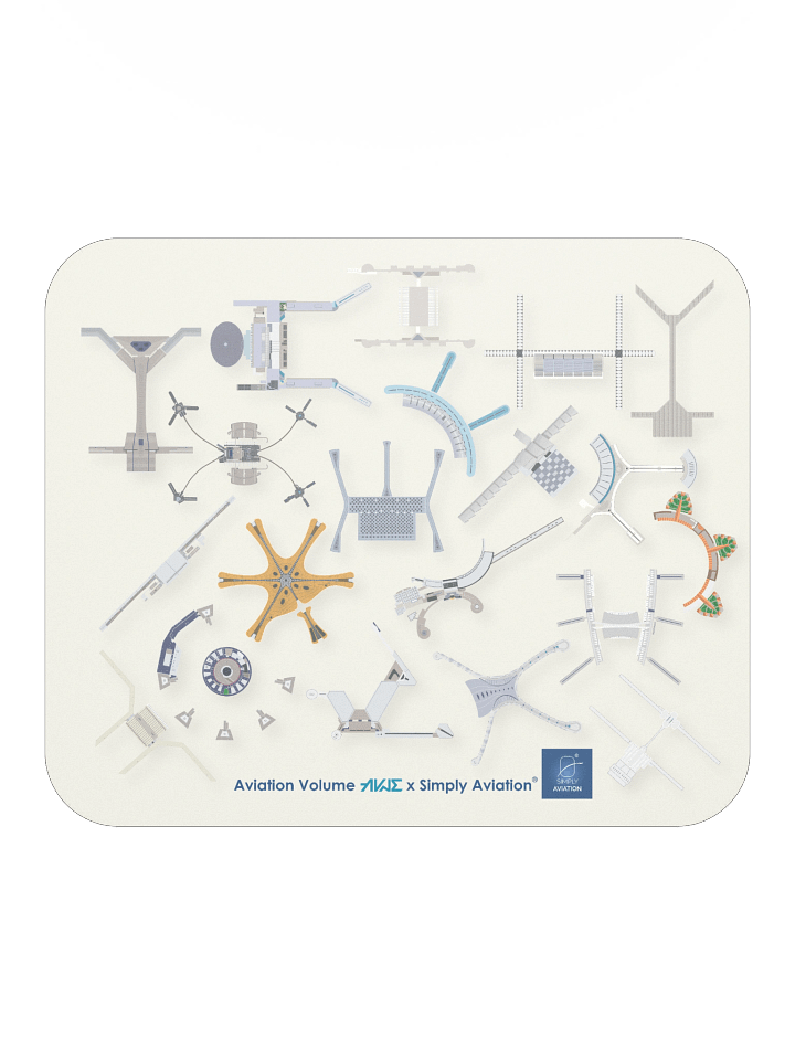 Airport Terminals - Mouse Pad Beige product image (2)
