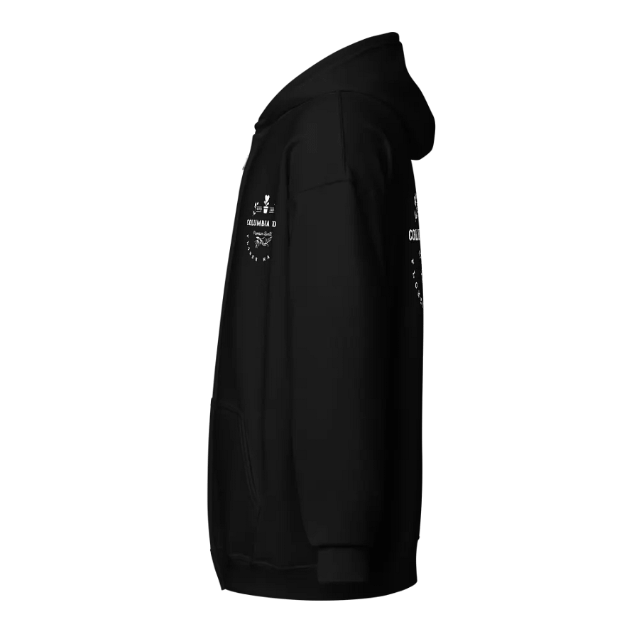 Columbia Road Market Zip Hoodie (Black) product image (3)