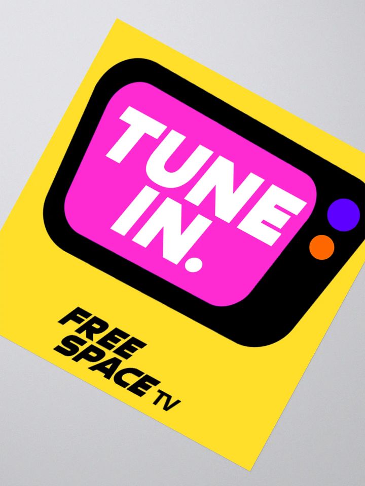 Tune In Sticker (Yellow) product image (6)