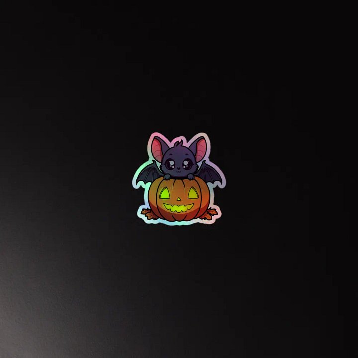 Spooky Bat Holographic Sticker Set product image (4)
