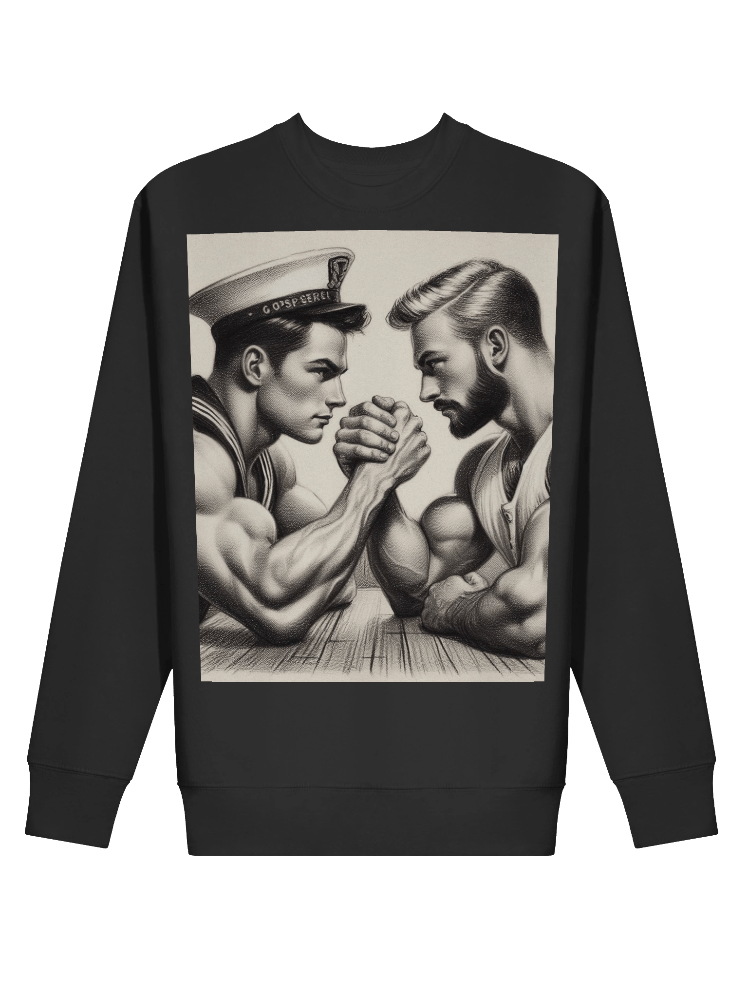 Up Close and Personal Sailors Tom of Finland Tribute Gay Pride Graphic Design Premium Sweatshirt product image (2)