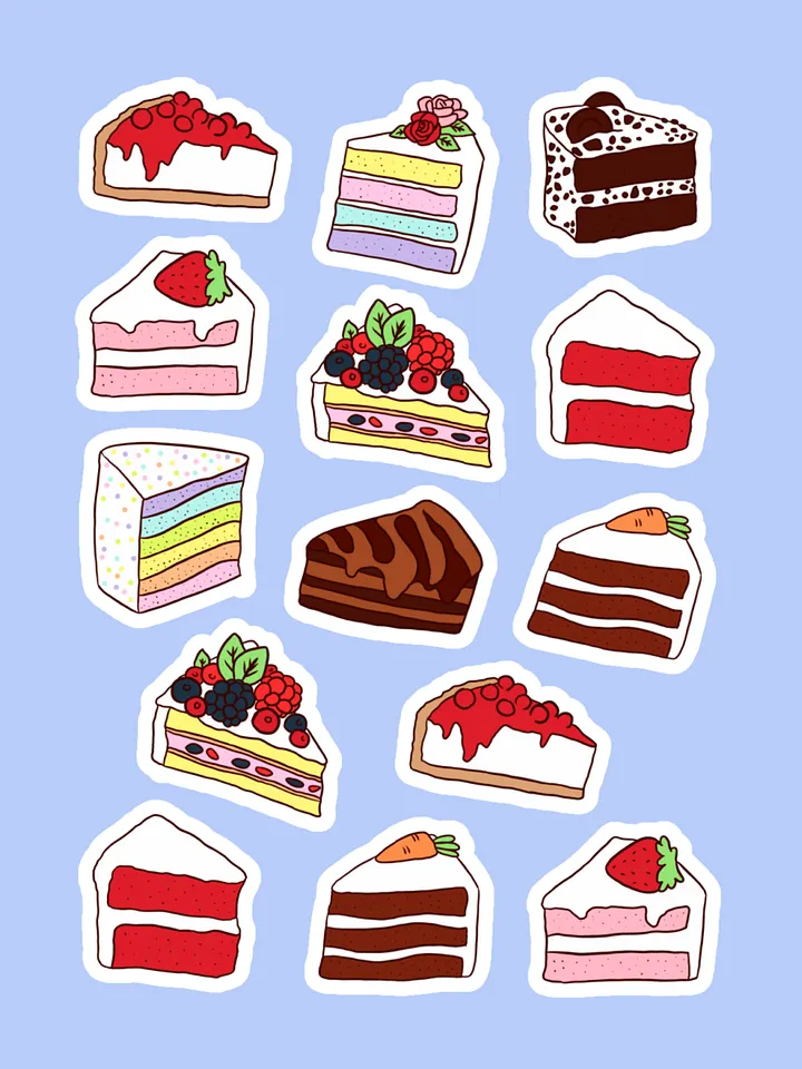Sweet Treats Variety Kiss Cut Sticker Sheet product image (2)