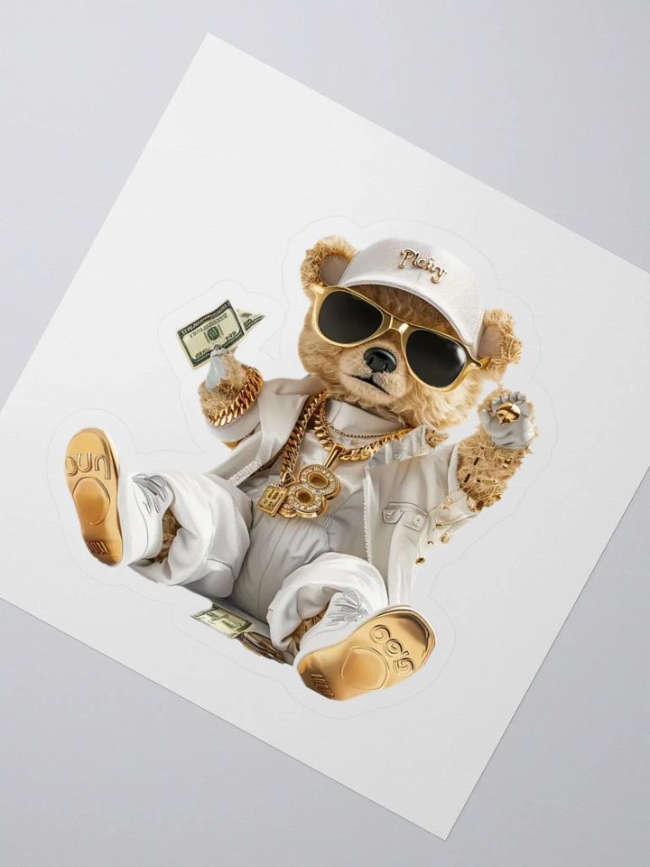 Urban Teddy Bear Kiss Cut Stickers product image (2)