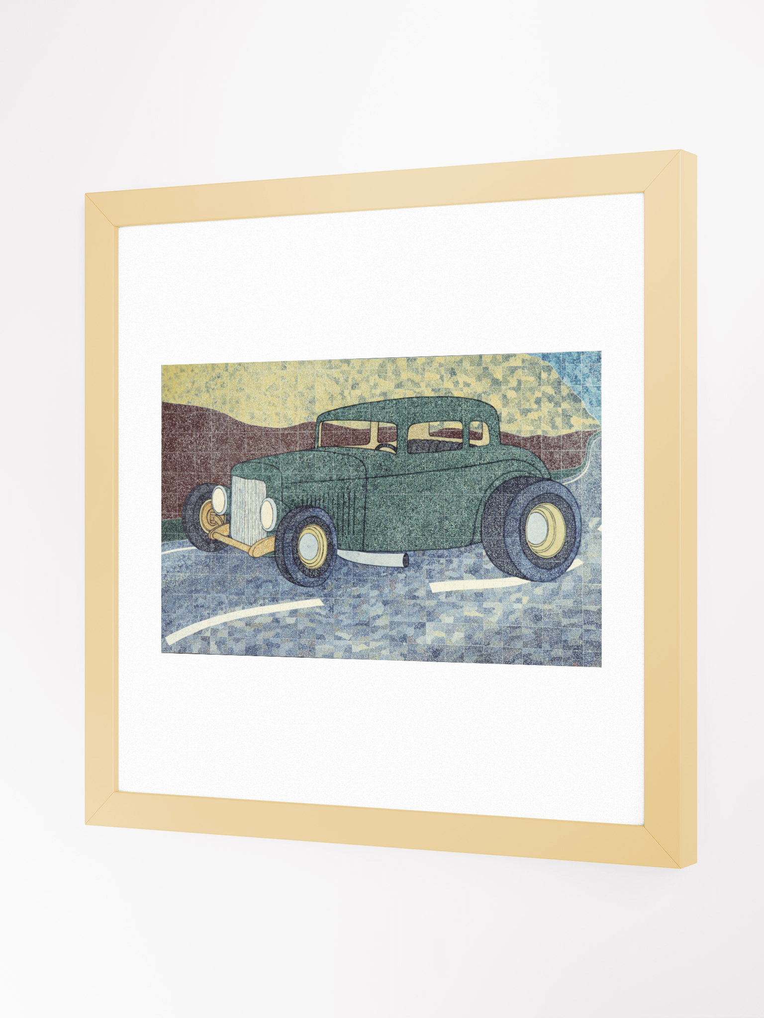Green Hotrod (2002) print framed product image (2)