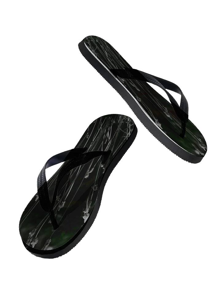 Flip flops - Wildblumen schwarzweiß product image (2)