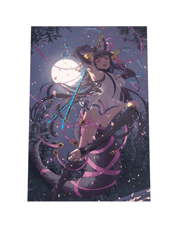 (12" x 18") Full Moon Yuel Print product image (1)