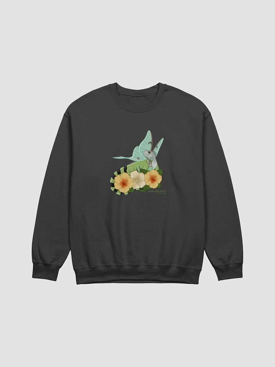 Luna Moth Iguana Crew Neck Sweater - Unisex product image (3)