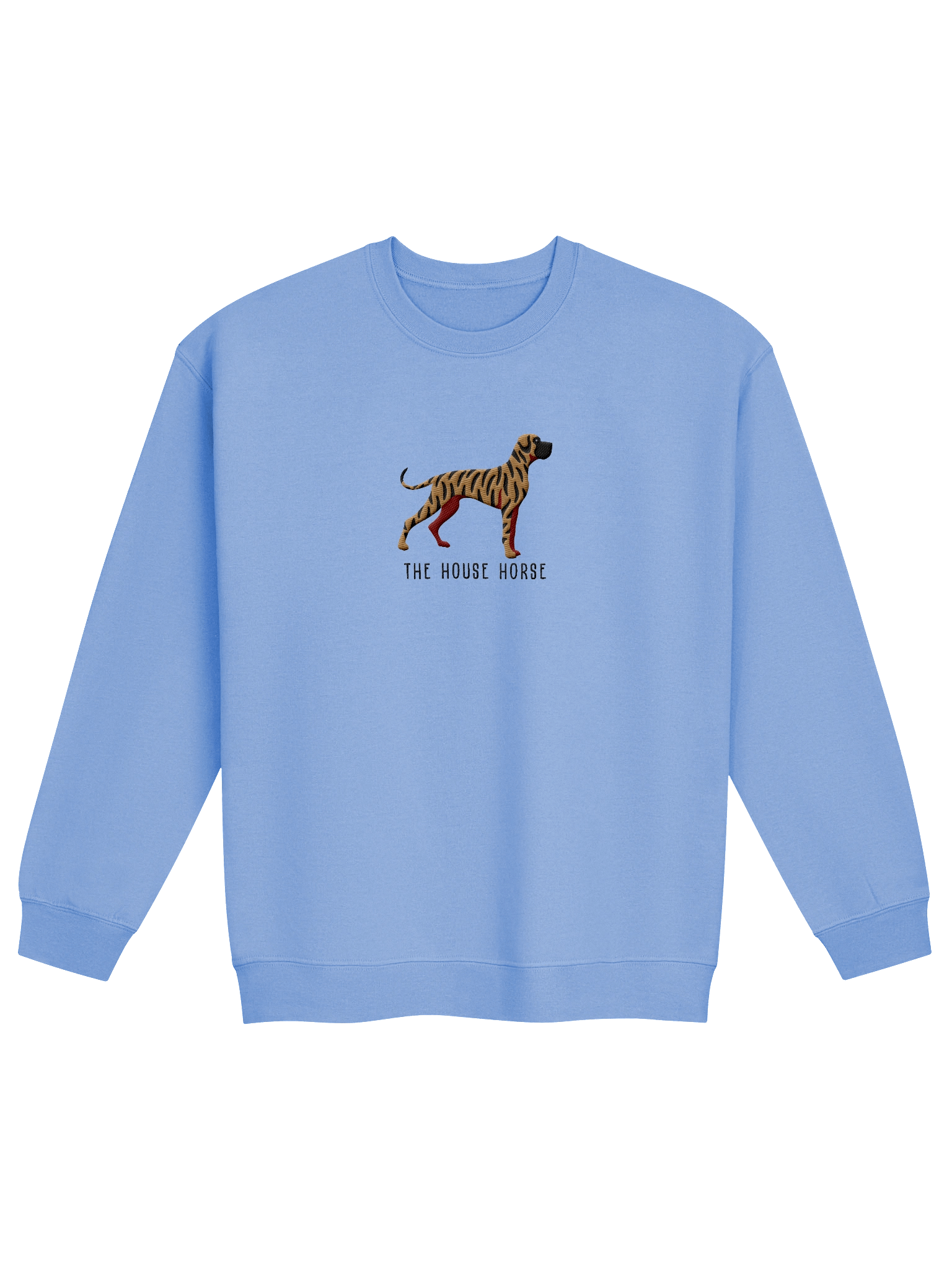 The House Horse Sweatshirt (Embroidered) of a Great Dane(Brindle) product image (9)