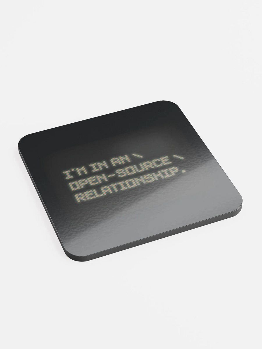 Open-Source Relationship - Glossed Cork Coaster product image (3)