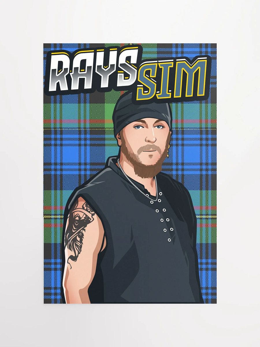 RAYS SIM Stylized Matte Poster 12