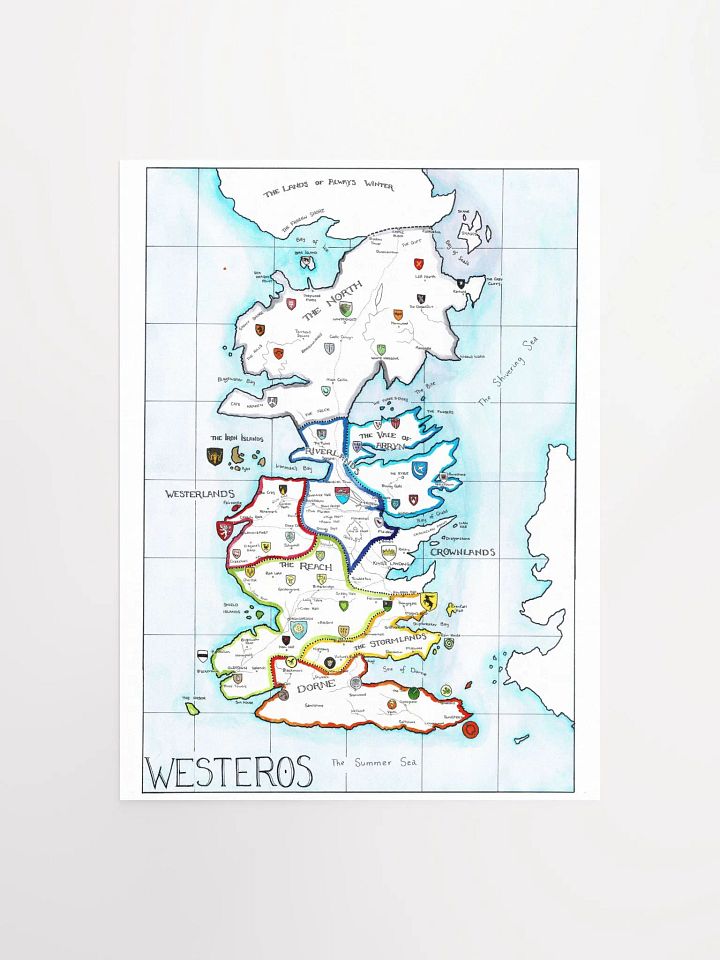 "Westeros" | Printed Map product image (1)