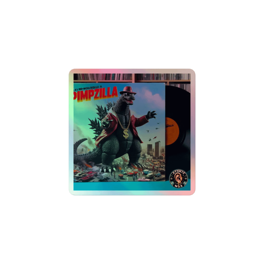Pimpzilla Run DMC for your Life Holographic Sticker product image (1)