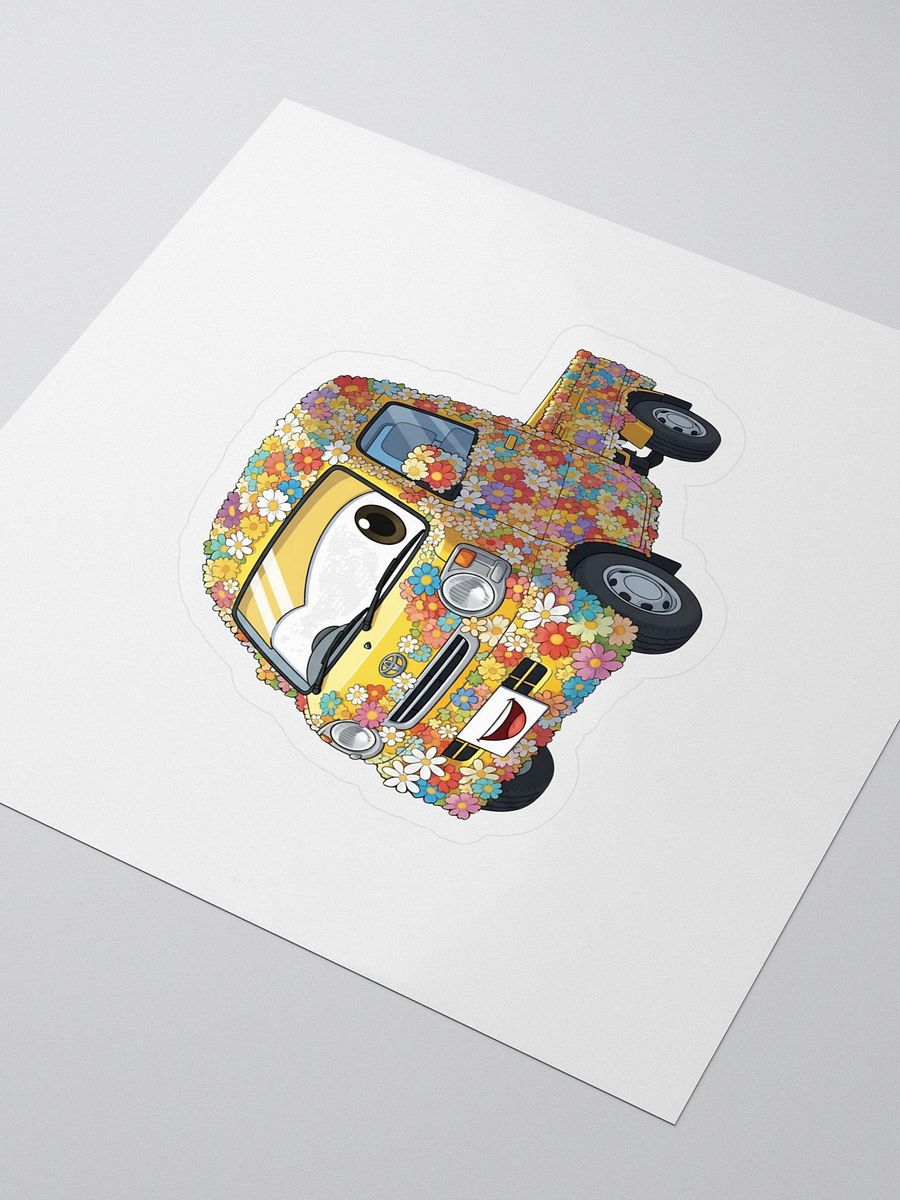 Flower Power Kei Truck Sticker product image (3)