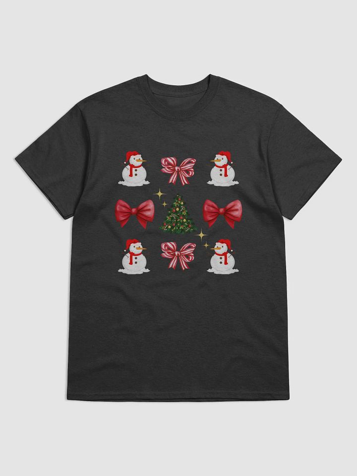 Festive Snowmen Christmas Trendy Coquette T-Shirt product image (1)