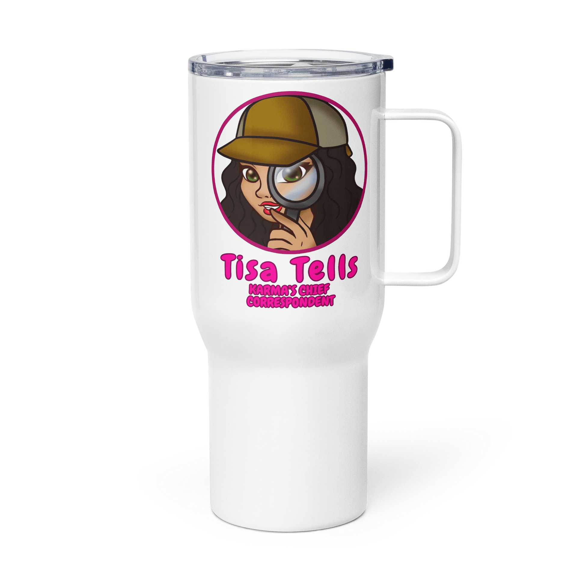 Pink Tisa Tells travel mug Cup product image (3)