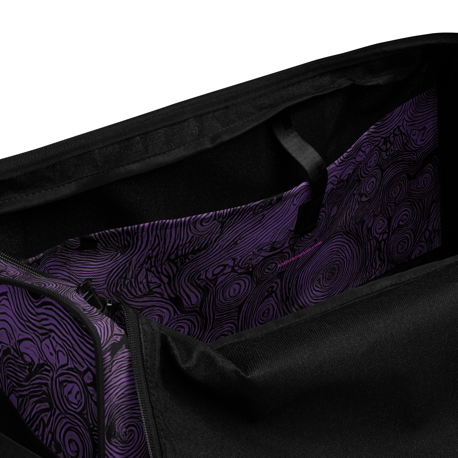 pink lines dark - nailsthatglow large bag product image (6)