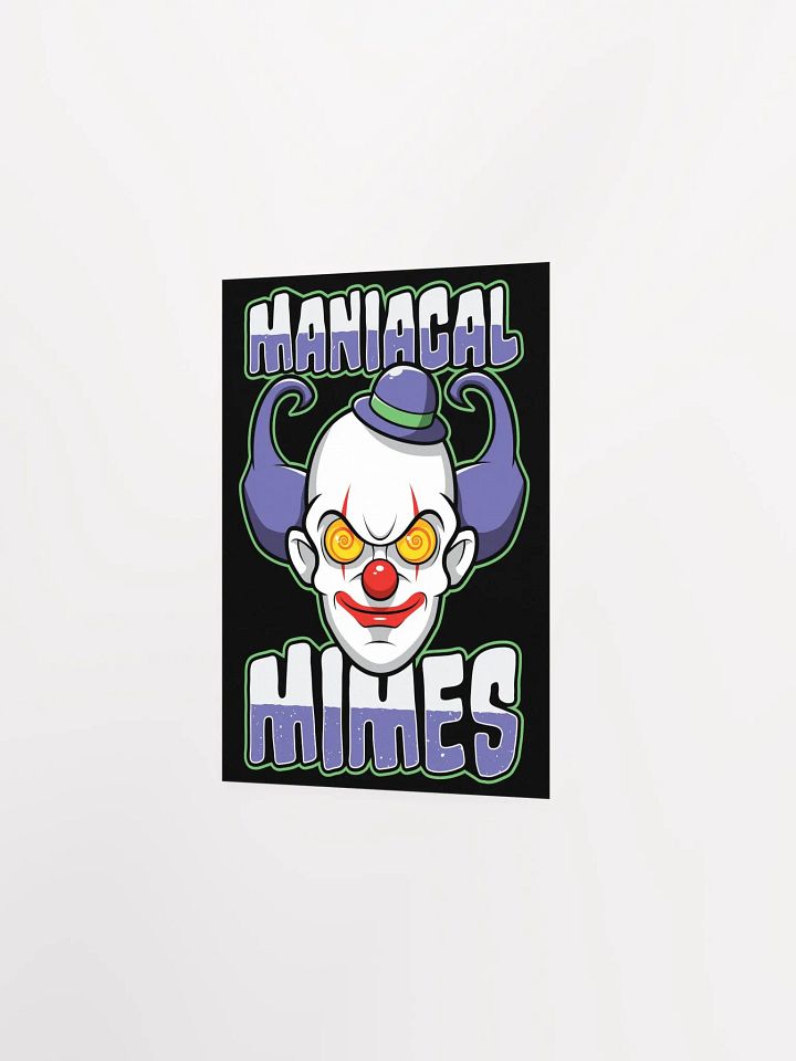 Maniacal Mimes Creepy Clown Poster – Spooky & Funny Wall Art product image (6)