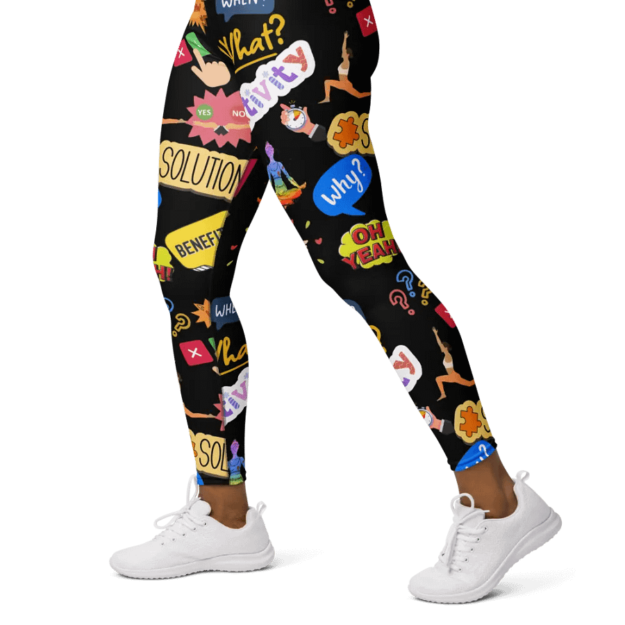 Dynamic Dialogue Printed Leggings product image (5)