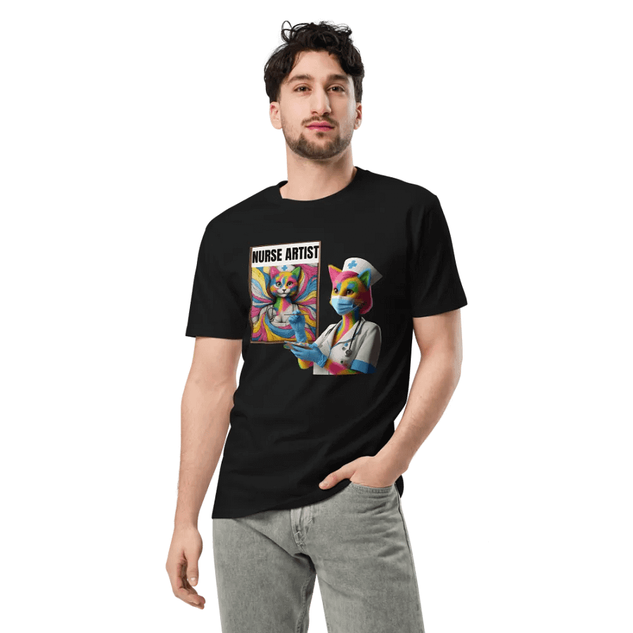 Nurse Artist Cat Unisex Tee product image (6)