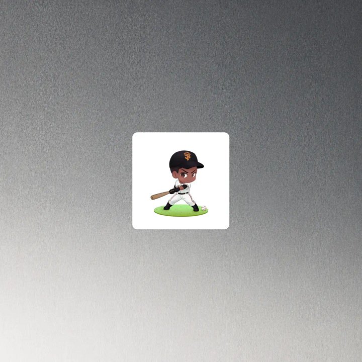 Chibi Willie Mays Magnet product image (2)