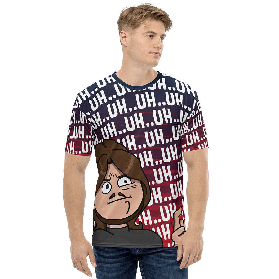 Uh..Uh..Uh All Over Print T-Shirt | Red & Blue product image (2)