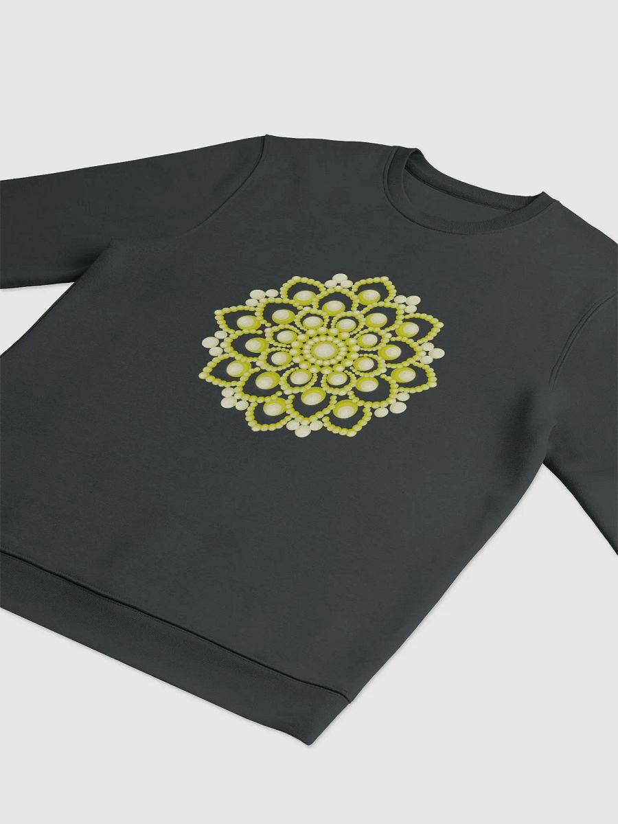 Yellow Flower Mandala Unisex Eco Sweatshirt product image (8)