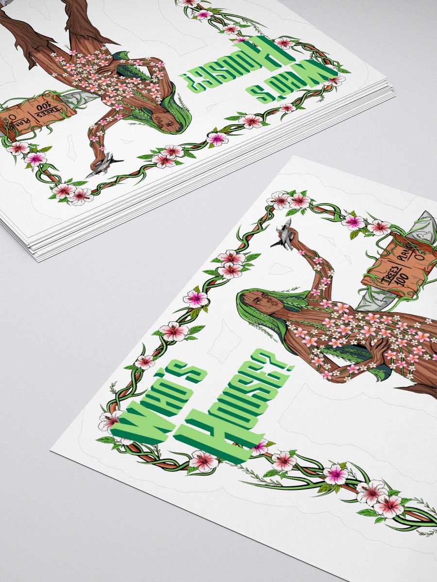 "Who's House, Groot's House" Kiss Cut Sticker product image (4)