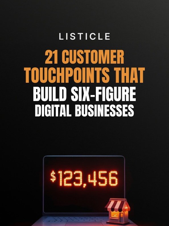 21 Customer Touchpoints That Build Six-Figure Digital Businesses product image (1)