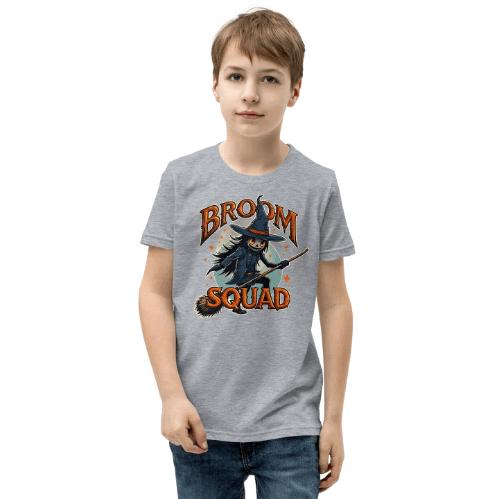 Witchy Broom Squad Youth Tee product image (1)