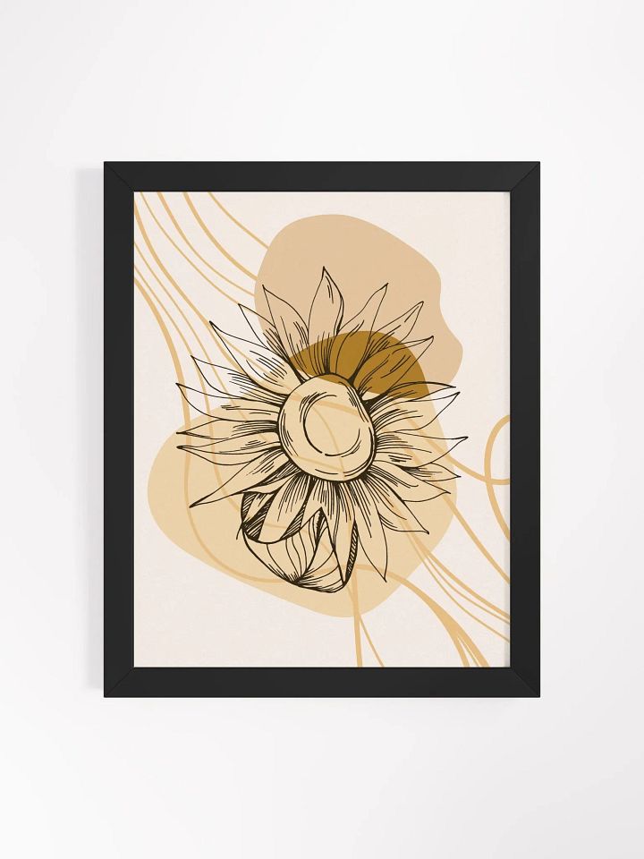 Sunflower Sketch Framed Art Print product image (8)