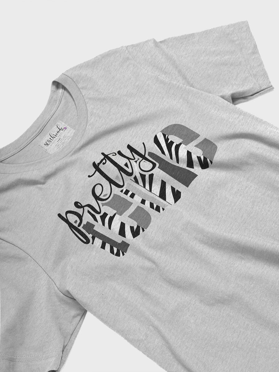 Pretty Teine T-Shirt; Black with Black & White Zebra Pattern product image (3)