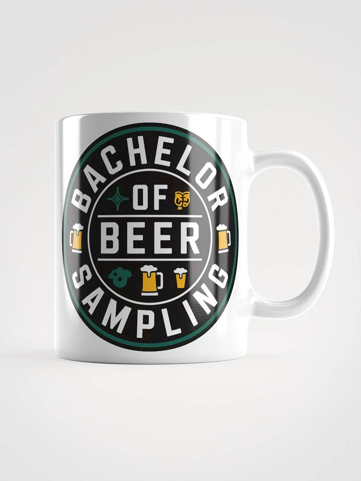 Bachelor of Beer Sampling #Statement Glossy Mug - White product image (2)