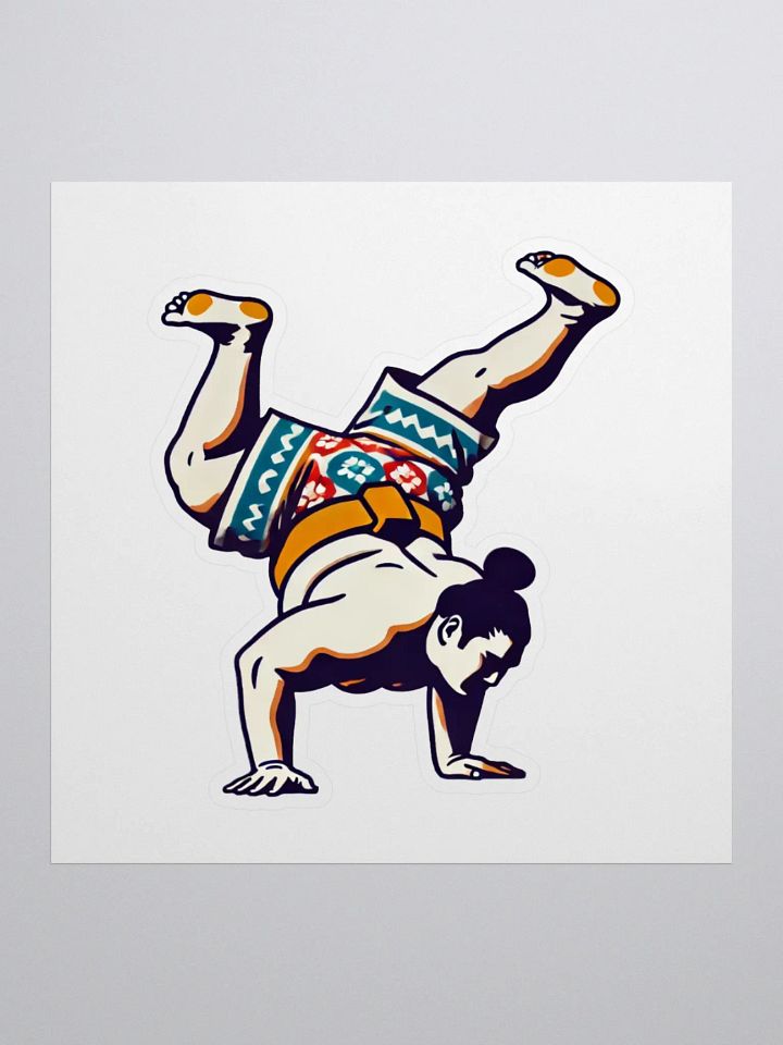 Sumo B-Boy Sticker - Crooked Handstand product image (1)
