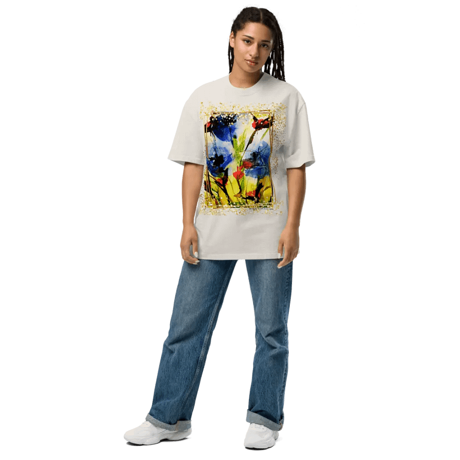 original watercolour painting design printed on shirt product image (7)